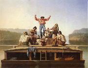 Die frohlichen Bootsleute George Caleb Bingham